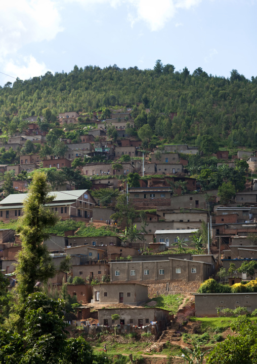 City neighbourhood in the hills, Kigali Province, Kigali, Rwanda
