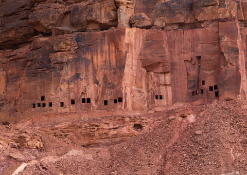Lion tombs of Dedan in al-Khuraybah, Al Madinah Province, Alula, Saudi Arabia