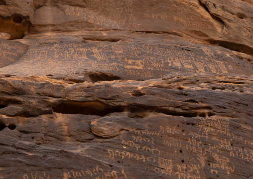 Lehyan kingdom ancient inscriptions and petroglyphs, Al Madinah Province, Alula, Saudi Arabia