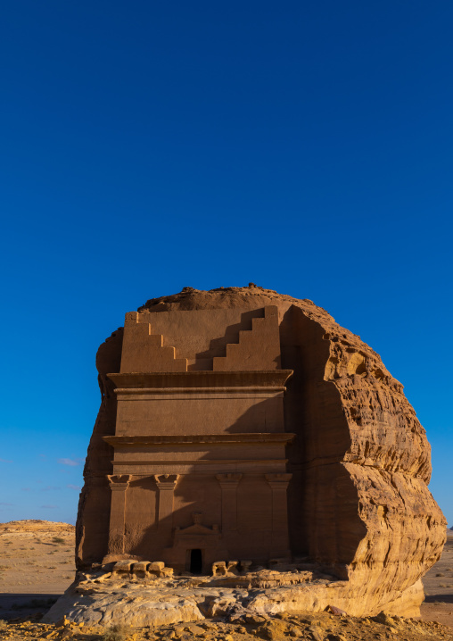Qasr al-Farid tomb of Lihyan son of Kuza in Madain Saleh, Al Madinah Province, Alula, Saudi Arabia