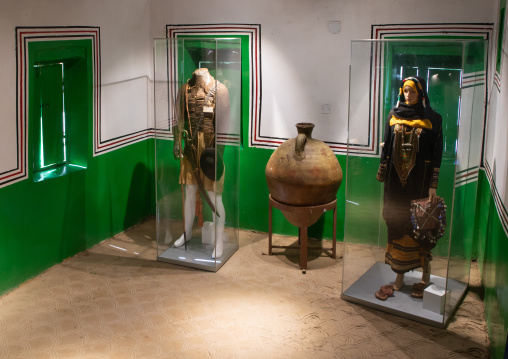 Old costums in a museum, Asir province, Rijal Alma, Saudi Arabia