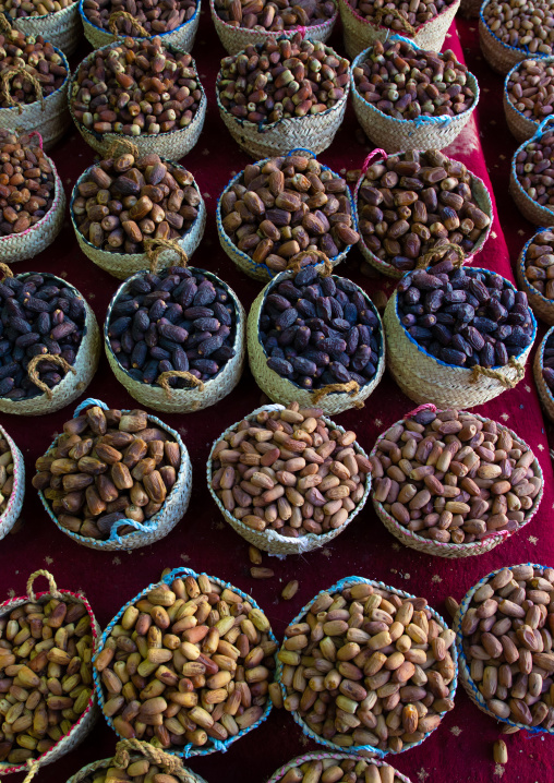 Sweet dates for sale in a shop, Najran Province, Najran, Saudi Arabia