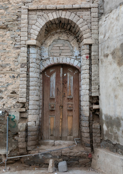 Entrance of an old house, Mecca province, Taïf, Saudi Arabia