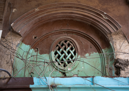 Ventilation over a door in a traditional house in al-Balad quarter, Mecca province, Jeddah, Saudi Arabia