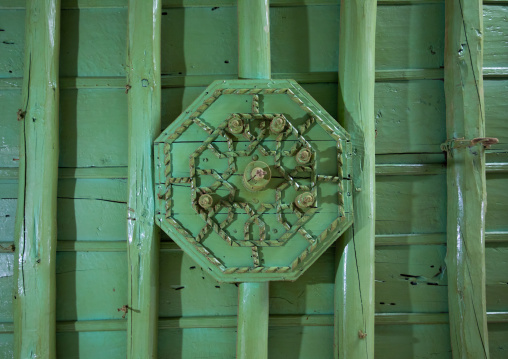 Abdullah Matbouli house green ceiling in al-Balad quarter, Mecca province, Jeddah, Saudi Arabia
