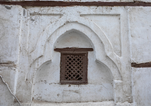Decorated aeration of an historic house in the old quarter of al-Balad, Mecca province, Jeddah, Saudi Arabia