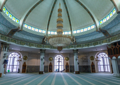 Inside the floating mosque or masjid Bibi Fatima, Mecca province, Jeddah, Saudi Arabia