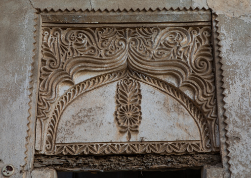 Gypsum decoration of the external walls of a farasani house, Red Sea, Farasan, Saudi Arabia