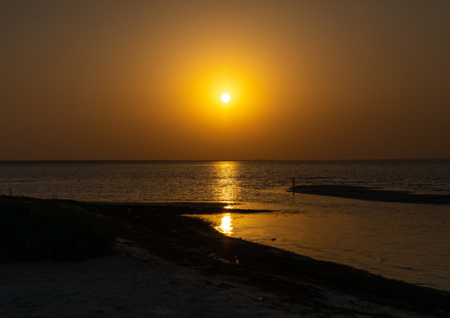 Sunset on the beach, Red Sea, Farasan, Saudi Arabia