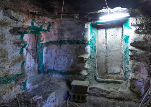 Inside an old stone house, Jizan Province, Addayer, Saudi Arabia