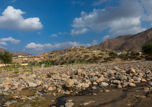 Rocks in a dry wadi, Asir province, Dhahran Al Janub, Saudi Arabia