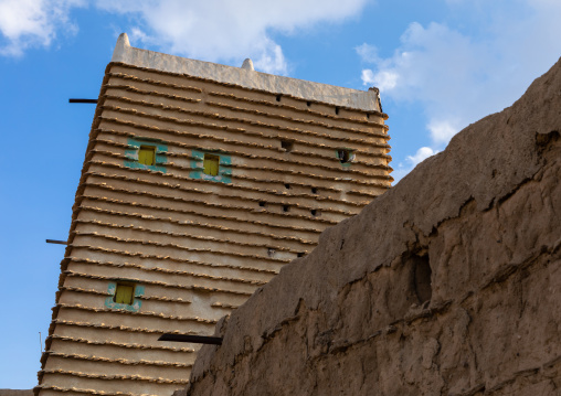 Stone and mud houses with slates, Asir province, Ahad Rufaidah, Saudi Arabia