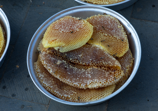 Honeycombs for sale on a market, Asir province, Muhayil, Saudi Arabia