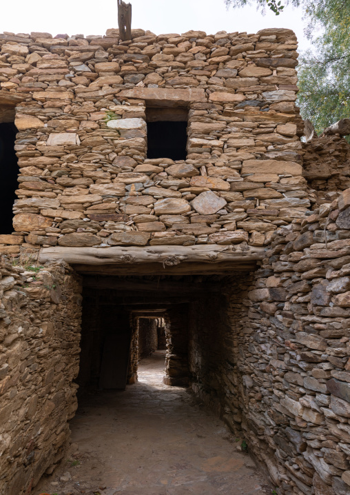 Fortified stone houses, Asir province, Tanomah, Saudi Arabia