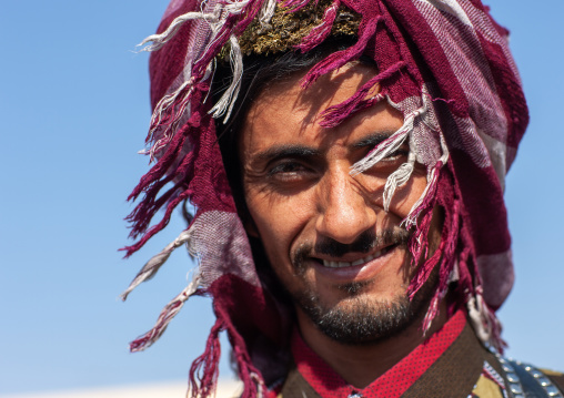Portrait of an asiri man, Asir province, Al Farsha, Saudi Arabia