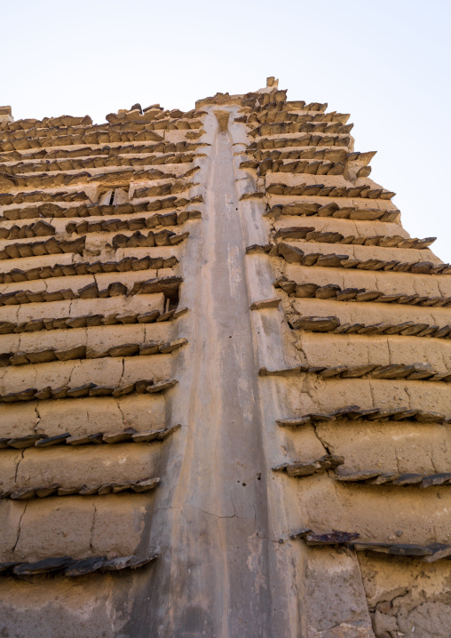 Traditional clay and silt homes in a village, Asir Province, Ahad Rafidah, Saudi Arabia