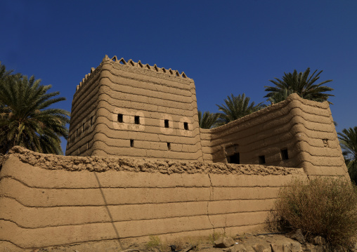 Traditional old multi-storey mud house, Najran Province, Najran, Saudi Arabia