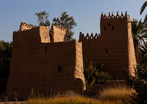Traditional mud-bricks house, Najran Province, Najran, Saudi Arabia