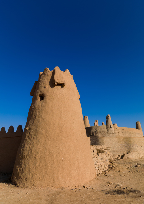 Stone and mud-brick qasr marid watchtower, Al-Jawf Province, Dumat Al-Jandal, Saudi Arabia
