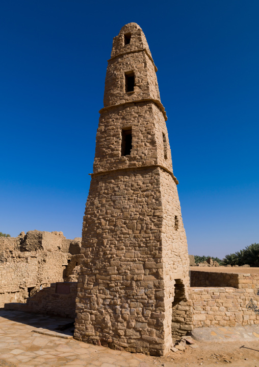 Omar ibn al-khattab mosque minaret, Al-Jawf Province, Dumat Al-Jandal, Saudi Arabia