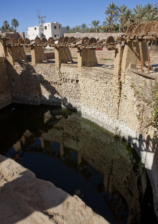 Ancient Haddaj well on the former caravan trade route, Tabuk province, Teyma, Saudi Arabia