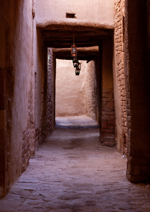 Alley in the old town, Al Madinah Province, Al-Ula, Saudi Arabia