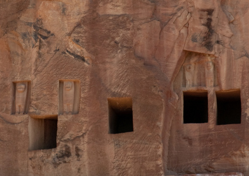 Lion tombs of Dedan in al-Khuraybah, Al Madinah Province, Alula, Saudi Arabia