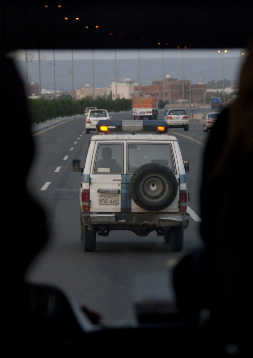 Police escort for tourists, Mecca province, Jeddah, Saudi Arabia