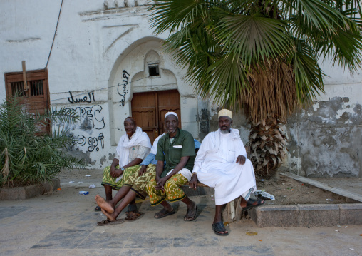 Somali refugee men in Al Balad, Mecca province, Jeddah, Saudi Arabia
