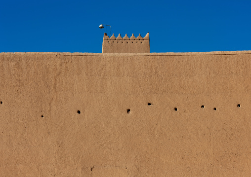 Masmak fortified clay and mud-brick castle external wall, Riyadh Province, Riyadh, Saudi Arabia