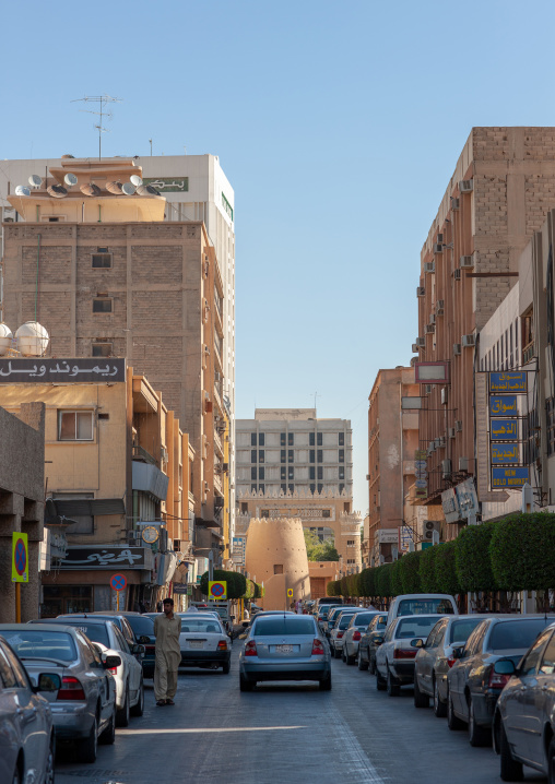 Road leading to al masmack palace in the city center, Riyadh Province, Riyadh, Saudi Arabia