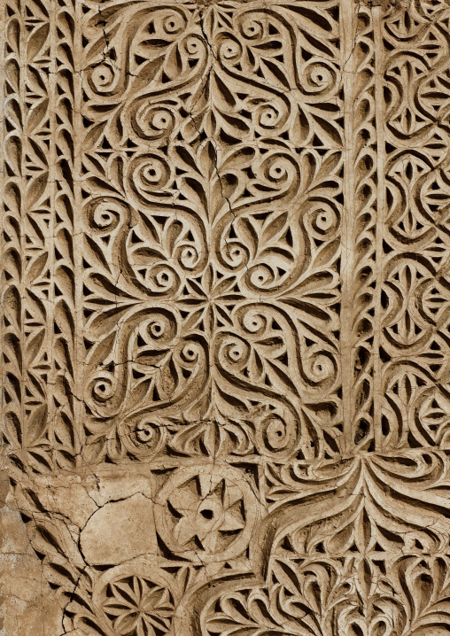 Idriss palace gypsum decoration, Jizan Province, Jizan, Saudi Arabia