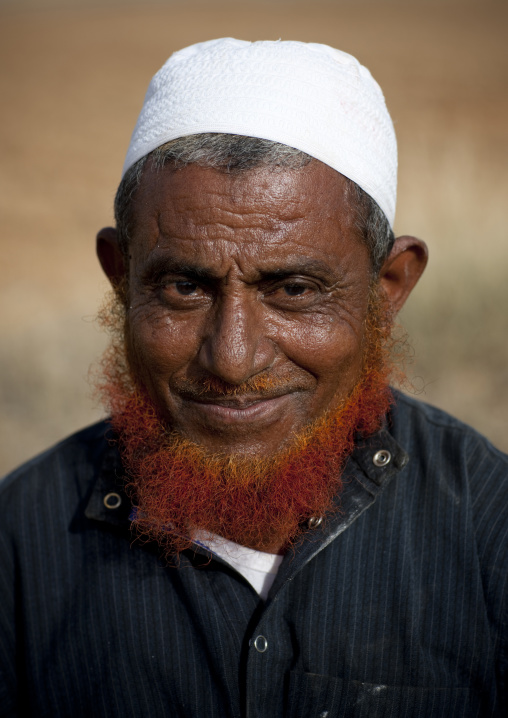 Saudi farmer with a red beard, Jizan Province, Jizan, Saudi Arabia