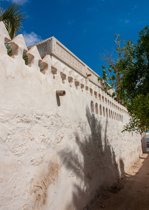 Outside wall of an old turkish house, Jizan Region, Farasan island, Saudi Arabia
