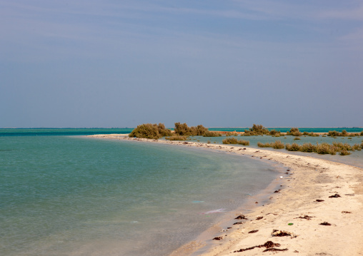 Empty beach on hasees gulf, Jizan Region, Farasan island, Saudi Arabia