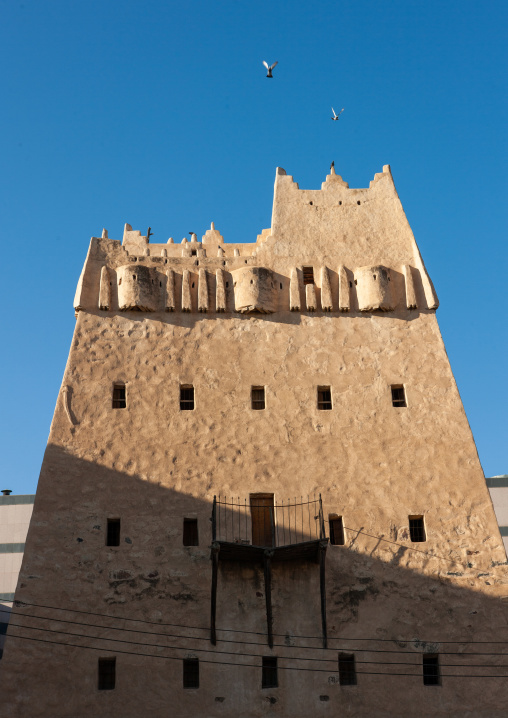 Traditional mud-bricks house, Asir Province, Aseer, Saudi Arabia