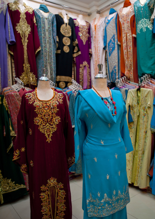Women clothes for sale in a shop, Riyadh Province, Riyadh, Saudi Arabia