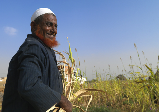 Saudi farmer with a red beard, Jizan Province, Jizan, Saudi Arabia