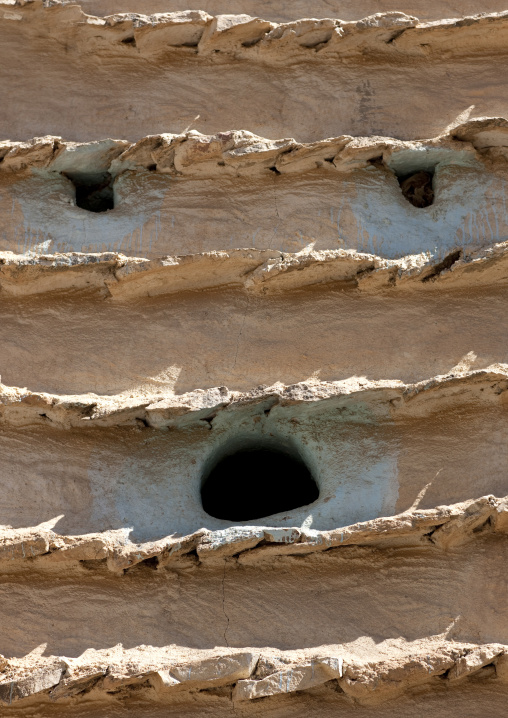 Traditional clay and silt homes in a village, Najran Province, Najran, Saudi Arabia
