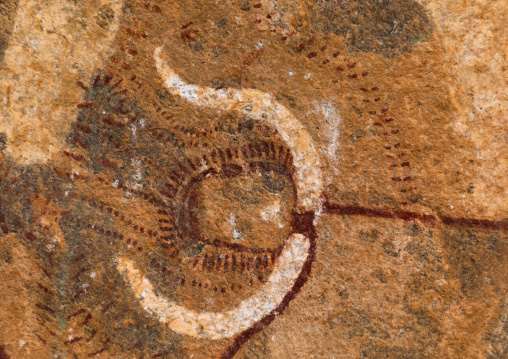 Cave paintings and petroglyphs depicting cow heads, Woqooyi Galbeed, Laas Geel, Somaliland