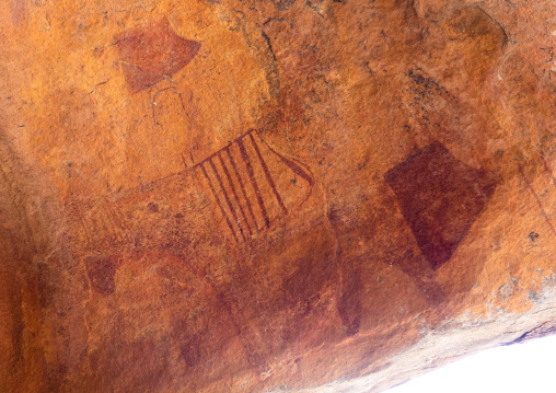 Cave paintings and petroglyphs depicting cows, Woqooyi Galbeed, Laas Geel, Somaliland