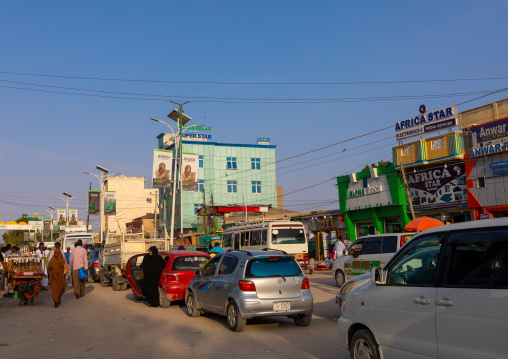 Street in the city center, Woqooyi Galbeed region, Hargeisa, Somaliland