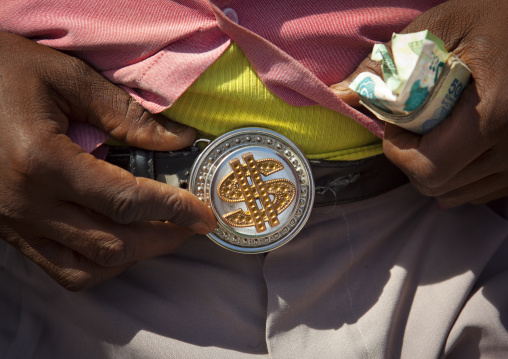 A Belt Buckle With A Dollar Sign, Hargeisa, Somaliland