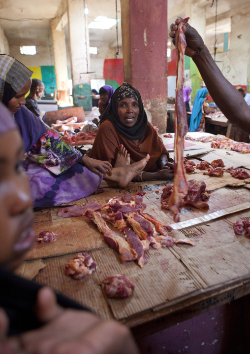 Meat Vendor At The Hargeisa Market, Somaliland