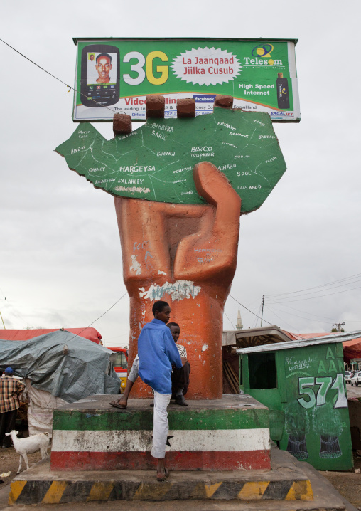 Telecom Company Telesom Advertisement Billboard, Hargeisa, Somaliland