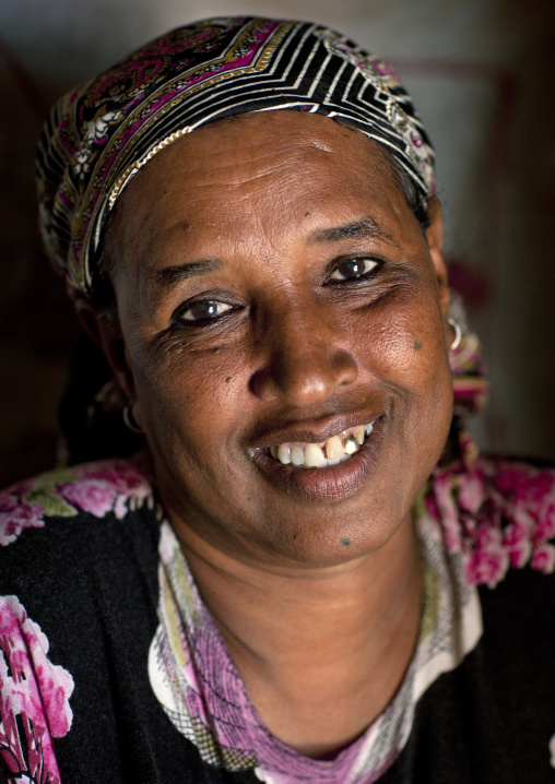 Portrait Of A Smiling Mature Woman, Hargeisa, Somaliland
