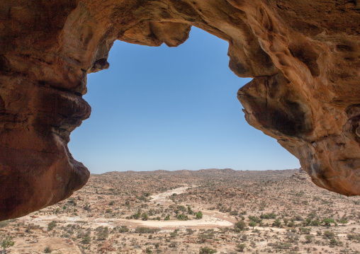 Laas geel rock art caves landscape, Woqooyi Galbeed region, Hargeisa, Somaliland