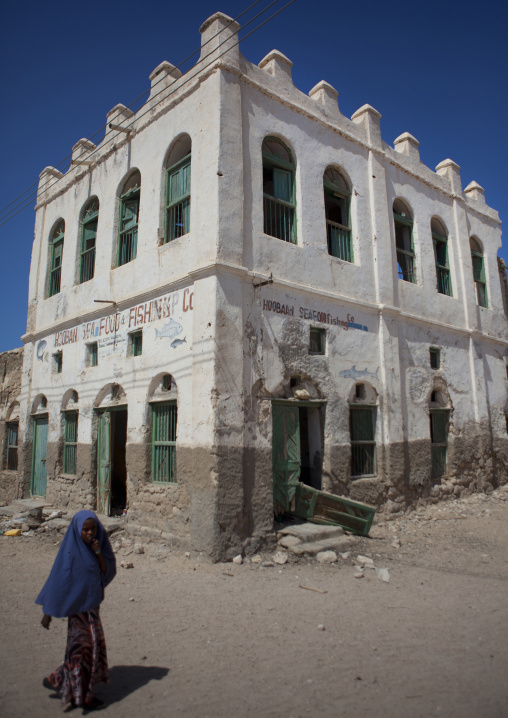 Young Girl Outside A Former Ottoman Empire House, Berbera Area, Somaliland