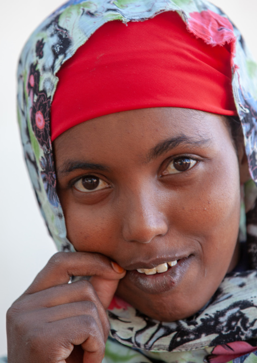 Portrait of a cute somali teenage girl, Woqooyi Galbeed province, Baligubadle, Somaliland