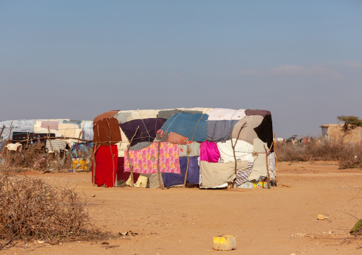 Refugees somali huts, Woqooyi Galbeed province, Baligubadle, Somaliland
